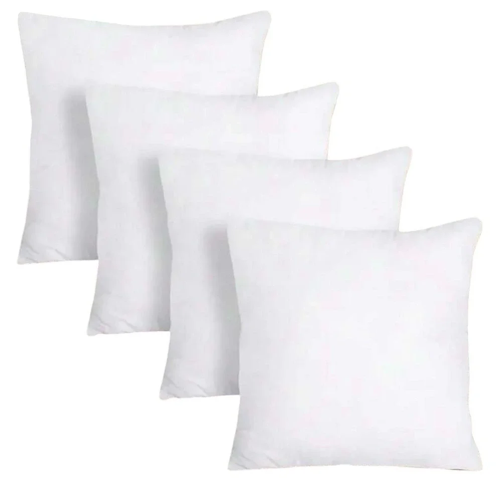 New Room Essentials 4 Pillow‎ Covers White Decorative 16" x 16" New - Picture 2 of 4
